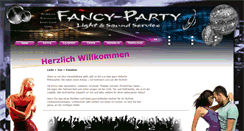 Desktop Screenshot of fancy-party.de
